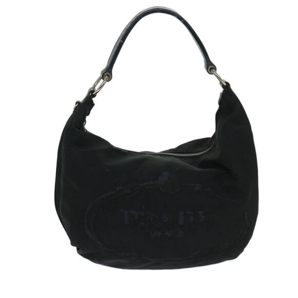 PRADA Shoulder Bag Nylon Black - Picture 2 of 12